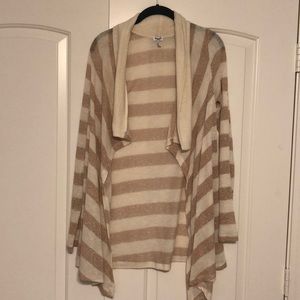 Gold and Cream light-weight cardigan